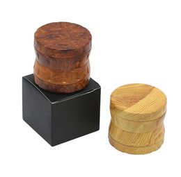 Newest Wooden Grinder Wood Matel Herb Grinders Smoking 2 Type 52mm 4 Layers8948374