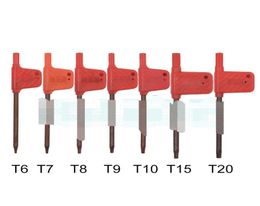 Screwdrivers Hand Home Garden Drop Delivery 2021 T6 T7 T8 T9 T10 T15 T20 Torx Screwdriver Spanner Key Small Red Flag Screw Drivers1148245