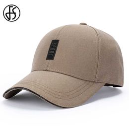 Ball Caps FS 2024 High Quality Cotton Mature Men Hat Summer Baseball Cap For Women Adjustable Letter Outdoor Sports Breathable Golf Caps Y240507