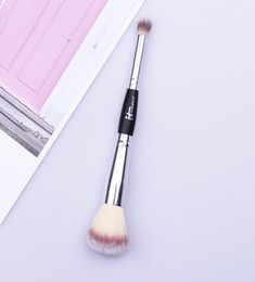 Double Head Cosmetics Makeup Brushes Single EyeShadow Brush Blush Foundation powder Brush Synthetic hair Face Beauty Tools3024251