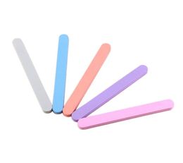 100pcs Nail Files Buffer Double Side Straight Emery Boards For Nails Art Washable Manicure Nail Tools Sanding Buffering block8516648