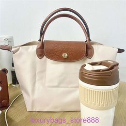 Designer Bag Stores Are 95% Off French Tote Classic Colored Folding Nylon Waterproof Dumpling New WomensSMH7