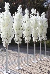 15M 5feet Height white Artificial Cherry Blossom Tree Roman Column Road Leads For Wedding Mall Opened Props2778606