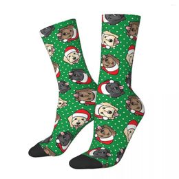 Men's Socks Labradoodle Labradoodles Labrador Dog Doge Christmas Doodles Goldendoodles On Polka Dots Women Windproof Novelty Stockings