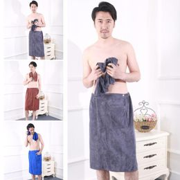 Towel Wearable Magic Bath With Pockets Soft Beach Blanket Shower Skirt Sports Towels For Gym Men Drop-V12 239l
