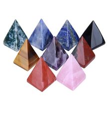 Pyramid Natural Stone Crystal Healing Wicca Spirituality Carvings Stone Craft Square Quartz Turquoise Gemstone Carnelian Jewelry Z3098763