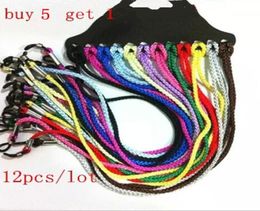 Whole12pcslot Eyeglasses Eyewear Sunglasses Reading Glasses Cords Holder Chain String Buy 5 lot send 1 lot multicolor1923668