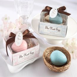 Wedding Favours Nest Egg Soap Gift box cheap Practical Unique Wedding Bath & Soaps Small Favours 20pcs lot new 273Z