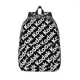 Backpack White Kodak Canvas Backpacks For Men Women College School Student Bookbag Fits 15 Inch Laptop Pography Bags