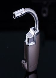 Hose Torch Turbo Lighter Jet Butane Cigar Kitchen Flexible Pipe Lighter Cigarette 1300 C Windproof Metal BBQ Ignition Lighter4778877