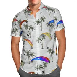 Men's Casual Shirts Hawaiian Style Shirt Short Sleeve 3D Printed Oversized For Men Streetwear Cartoon Beach Graphic Tees Y2k