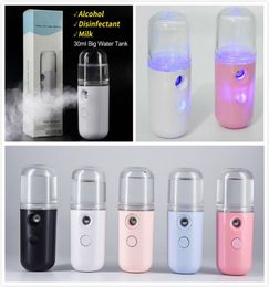 Mini Mist Sprayer USB Rechargable Facial Steamer Nano Facial Mist Sprayer Cool Face Spray Steamer Travel Moisturising Face Sprayer9408465