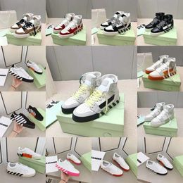 OW Low Offes Canvas White Black Pink Blue Red Orange Dark Arrow Board Women Men Designer Casual Shoes High Top Vulcanised Sneakers