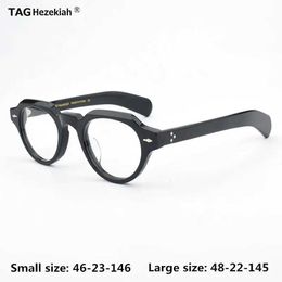 Sunglasses 2024 Retro glasses frame men women Eyeglasses designer optical Myopia reading prescription Acetate Eyeweas Small Large spectacle Q240509