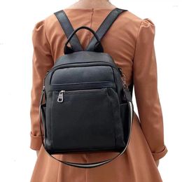 Backpack Fashion High Quality Women's Real Leather Ladies Double Shoulder Bag Large Capacity Backpacks For School Teenage Girls