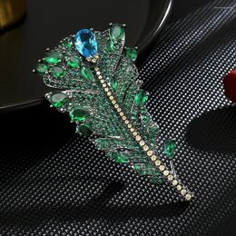 Brooches Clothing Decor Pendant Product Facai Tree Enamel Leaf Dropping Oil Brooch Luxury Life Green Pins Clothes Accessories