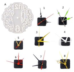 Wall Clocks 1 Pc Large Clock Resin Mould Woodpeckers Silicone With Movement Mechanism For Epoxy DIY Jewellery Making4510706