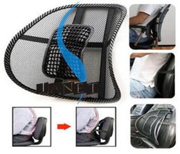 lumbar cushion massage cool Black mesh lumbar back brace support for office home car seat chair four seasons healthy waist pad6876573