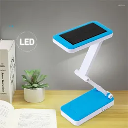 Table Lamps Led Lamp Solar Battery Rechargeable Foldable Desk With 26LEDs Adjustable Night Light For Reading Indoor Lighting