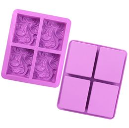 4 Wave Spray Silicone Hand Soap Cake Mould DIY Baking Mould Dessert Decoration Accessories Bakery Supplies8124974