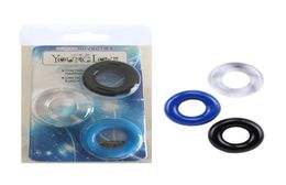 3pcsset Silicone Cock Rings Delay Ejaculation Stretch Cockring Control Extender Flexible Glue Penis Ring For Man8326419