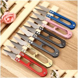 Scissors Mticolor Trimming Sewing Nippers Yarn Cutter Stainless Steel Embroidery Craft Randomly Send Drop Delivery Home Garden Tools H Dhwqk