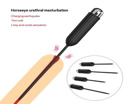 10 Frequency Urethral Vibrator Catheter Penis Plug Toy For Men Vibrating Insertion Urethra Sound Dilator 2107201916632
