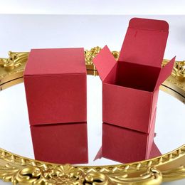 3Pcs Gift Wrap 20/50pcs Red Cardboard Square Packaging Gift Boxes Wedding Party Cardboard Box For Handmade Soap Bottle Package Cosmetic Stoarge