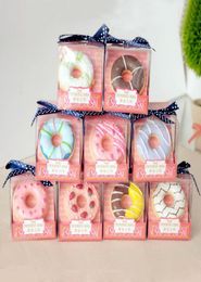 10 ColorFlavor Donut Circle Lovely Cupcake Gift Makeup Lip Balm Gloss Hydrating Nutritious Lipstick Cosmetic ZA24537835089