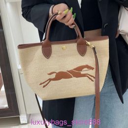 Designer Bag Stores Are 95% Off Mini Grass Woven Single Shoulder Crossbody Handheld Small Colour Block HorseMVHD