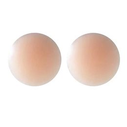 Breast Pad 10 reusable silicone Petal adhesive Nipple cover invisible bra pads new self-adhesive latex Q240509