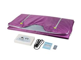 Fat burning 2 Zones Far infrared Blanket Sauna Slimming heating therapy wrap detox beauty health care6677245