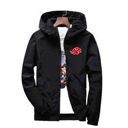 Men's Jackets 2024 new spring and autumn mens light jacket large size coat casual youth dents sunscrn waterproof hooded windbreaker T240508