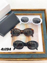 Sunglasses 40194 Tortoise Acetate Men Oval Fashion Eyeglasses UV400 Outdoor Handmade Women Trendy SUN GLASSES