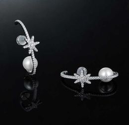 Hefang Jewellery original snow bundle Pearl Earrings female light luxury minority meteor Earrings 925 Sterling Silver5886153