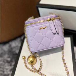 10A Fashion Crossbody Designer Ladies Cosmetic Lattice Golden Luxuries Cchain ShoulderBag Bag Tote Backpack Ball Handbags Bags Classic Qkqi
