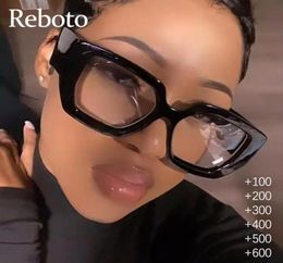 Sunglasses Brand Prescription Reading Glasses Frame Oversized Square Computer Transparent Women Eyeglasses Female Big Optical Eyew4633314