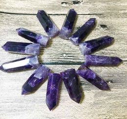 East China Sea Natural Purple Crystal Single Pointed Column Dream Amethyst Mineral Specimen Office Ornament Original Stone T50G2838097