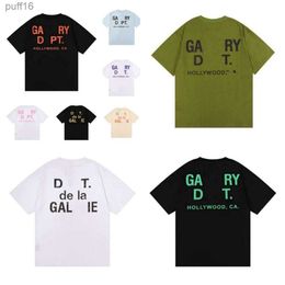 Gallary Dept Shirt New High Street Fashion Brand Retro Colorful Print Loose Couple Short Sleeve Gallerydept T-shirt for Mens Womenshalf Sleeves Tshirts Fsm 7HYY