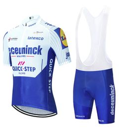 Quick Step Cycling CLothing 2020 Pro Team Menwomen Summer breathable Cycling Jersey bib shorts kit Ropa Ciclismo5955058