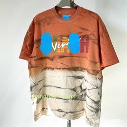 Men's Galieriy DoIpts T-shirts MIAMI BEACH Miami Beach Tiger Pattern Tie Dyed Anti War Short sleeved Tee Shirt