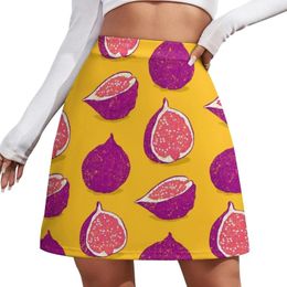 Skirts Fig Mini Skirt Womans Clothing Japanese Kawaii Clothes