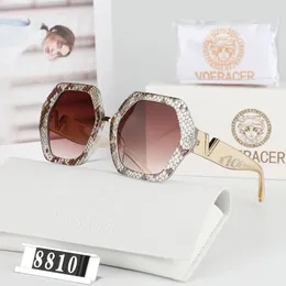 Sunglasses VOERACER Large Frame V-Shaped Fashionable For Men Women Personalised Snake Pattern Sunshades Oversize Polygon Eyewear