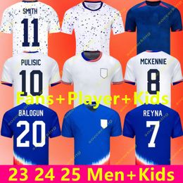 2024 25 Copa America Men United States Soccer Jerseys US 5 ROBINSON 7 REYNA 14 WRIGHT 9 PEPI 4 ADAMS 1 TURNER PULISIC AARONSON MCKENNIE Football Shirt Kits National Team