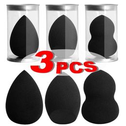 2AF6 Makeup Tools One black cosmetic sponge puff beauty egg face foundation make-up face cream sponge cosmetic puff beauty tool d240510