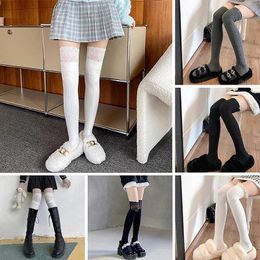 Women Socks 1Pair Cotton Fashion JK Girls Lolita For Sexy Lace Stockings Ladies Knee Warm Boot