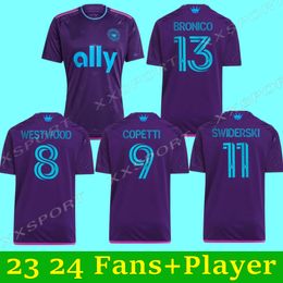 23 24 Charlotte FC Soccer Jerseys FUCHS ORTIZ SWIDERSKI ARMOUR Fans Player Version 2023 2024 Home Away Football Shirt ALCIVAR Ruiz MELLO FRANCO maillots de futol