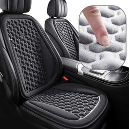 Car Seat Covers Ice Silk Breathable Car Seat Cover Summer Sweatproof 3D Car Seat Cushion Convex Design for Heat Dissipation Universal Chair Pad T240509