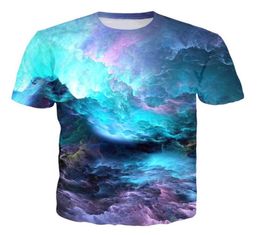 3D Print Space Nebula Galaxy Men Short Sleeve T Shirt Fashion Casual Clothing Hip Hop Camisetas Mens Tops Streetwear Tee Shirt Hom6013719