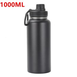 1000ML Stainless Steel Thermos Bottle Large Capacity Thermal Water Bottle Insulated Cup Double Wall Vacuum Flasks Travel Outdoor 240423